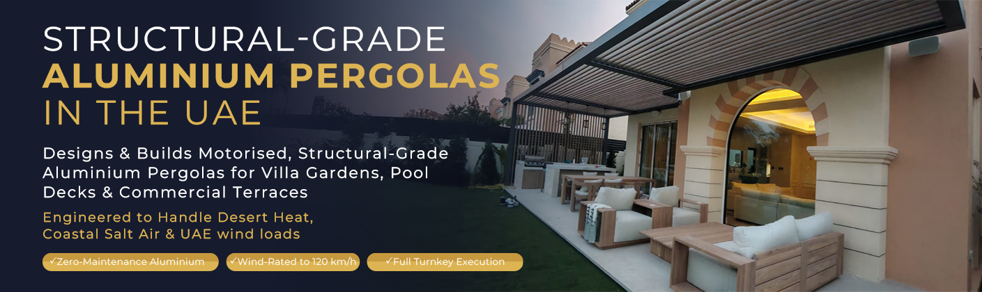 Aluminum Pergola Solutions in Dubai